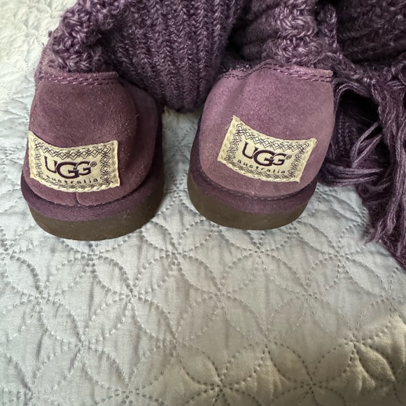 UGG Wool Knit Fringe Ombré Boots - Picture 2 of 7